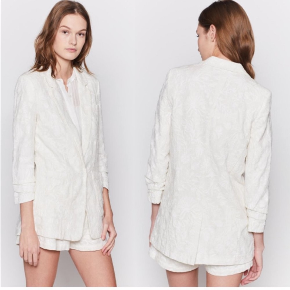 Joie Loralee Embroidered Blazer Size 8 New